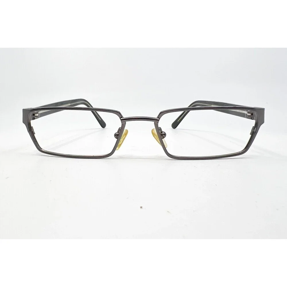Ogi Eyeglass Frames Mens Gunmetal Rectangular 52-17-135 Made In Italy 52mm